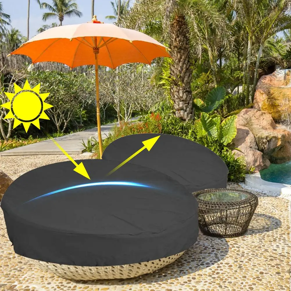 屋外防水デイベッドカバー 丸型ソファ 防塵 雨雪対策 ガーデ - Outdoor Furniture Cover Waterproof のレビューと価格