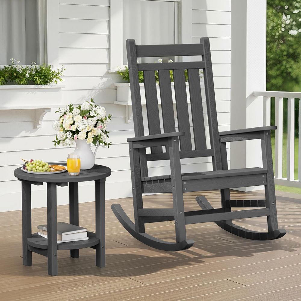 ラウンドアウトドアサイドテーブルセット o 2、HDPE小型 - Outdoor Furniture Ofo のレビューと価格