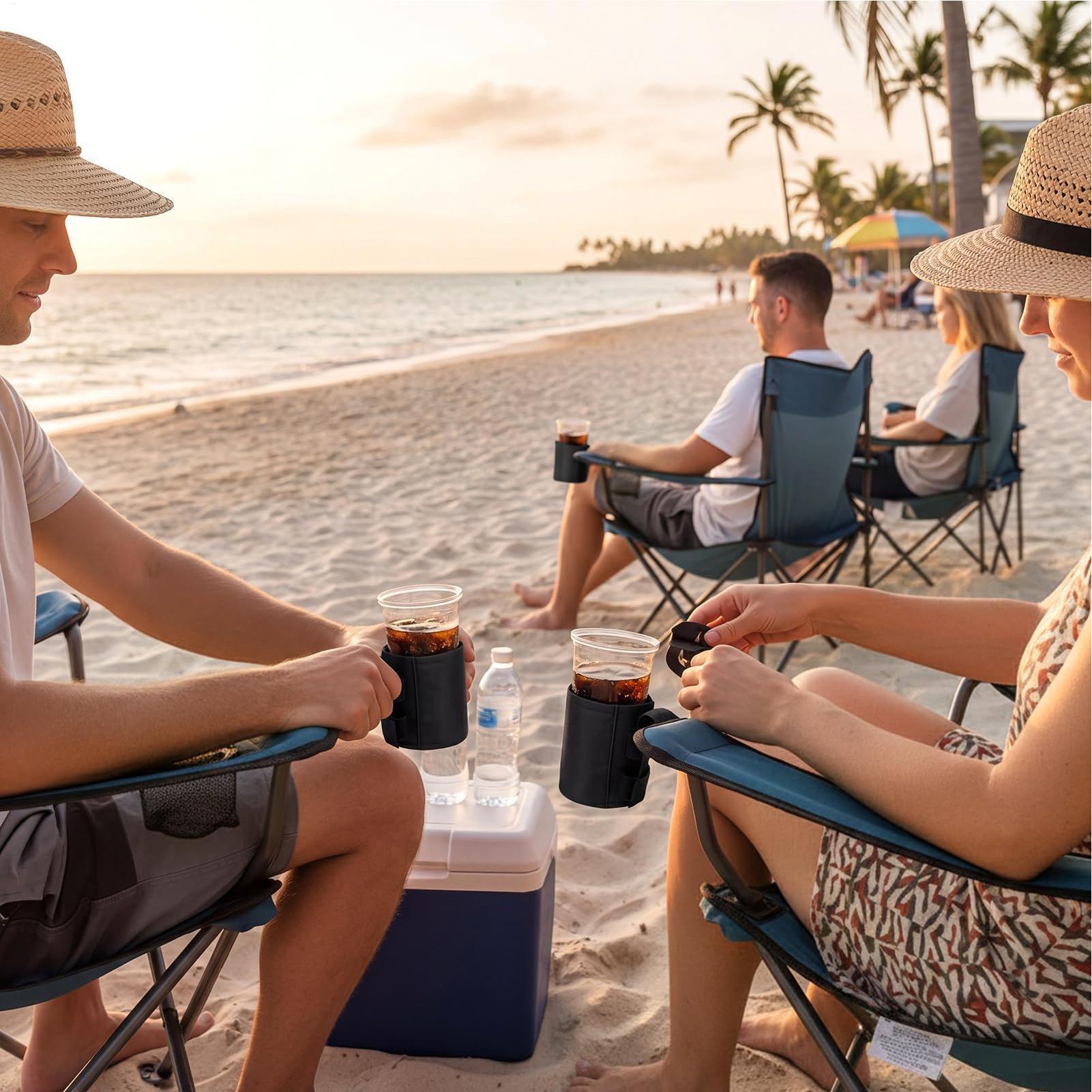 ビーチチェア用カップホルダー 600Dオックスフォード生地  - Outdoor Furniture Used のレビューと価格