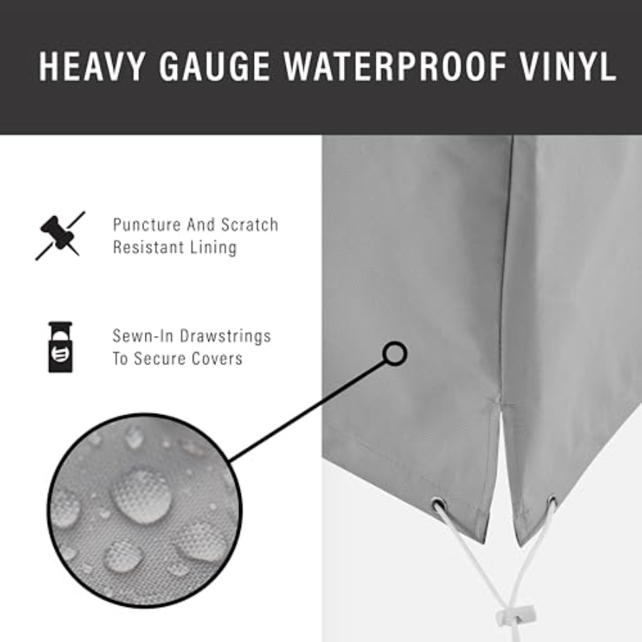 パティオ家具カバー、防水5点セット、屋外用椅子、ソファ、オッ - Outdoor Furniture Cover Waterproof のレビューと価格