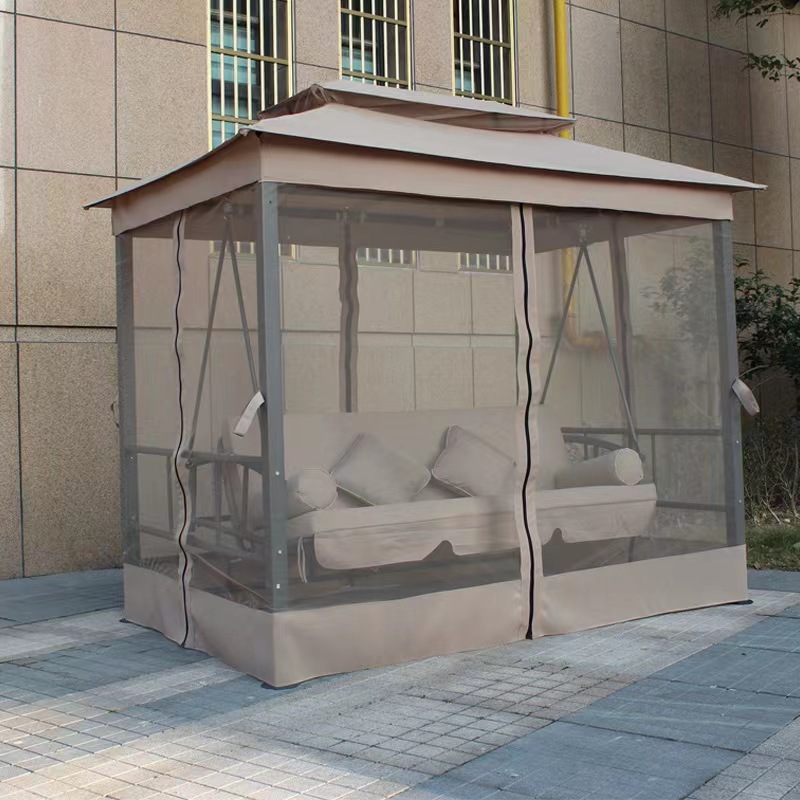 キャノピー付きパティオハンギングスイングチェア、屋外デイベッ - Garden Swing Chair のレビューと価格
