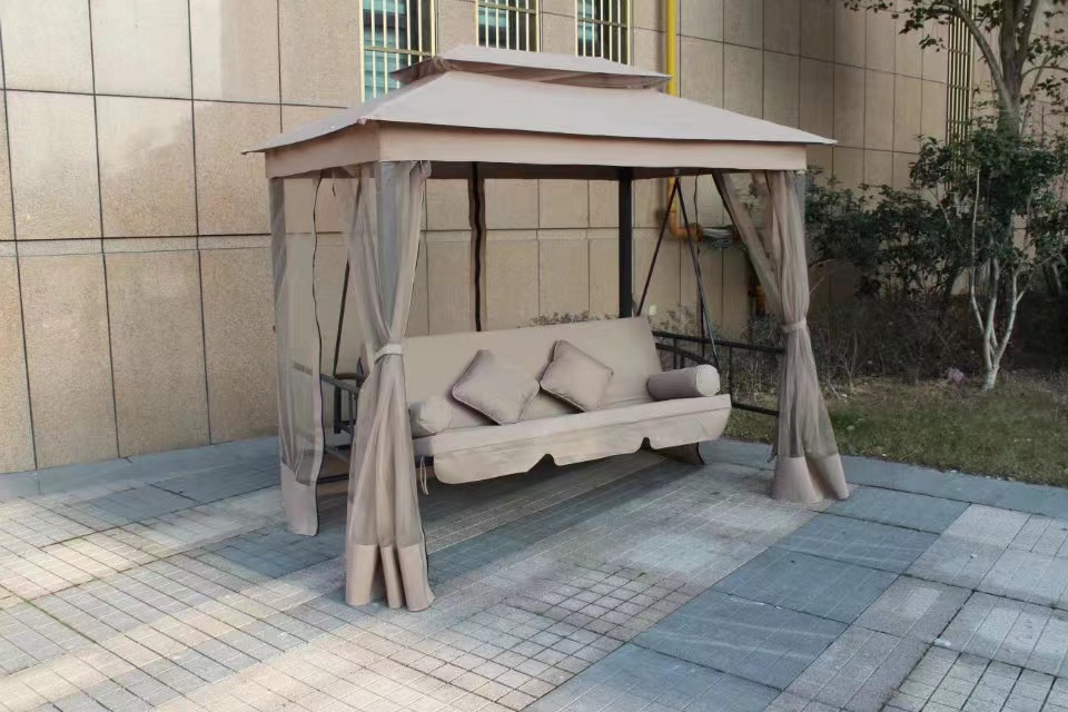 キャノピー付きパティオハンギングスイングチェア、屋外デイベッ - Garden Swing Chair のレビューと価格