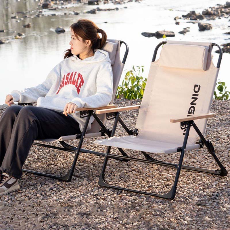 屋外折りたたみ椅子ポータブルキャンプリクライニングチェア角度 - Outdoor Furniture Used のレビューと価格