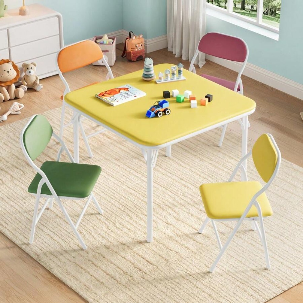 折りたたみ式正方形テーブルと椅子セット、屋内外兼用、軽量で持 - Outdoor Furniture Balcony のレビューと価格