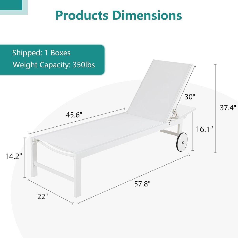 パティオ用寝椅子屋外セット o 2、プール用ラウンジチェアま - Outdoor Furniture Ofo のレビューと価格