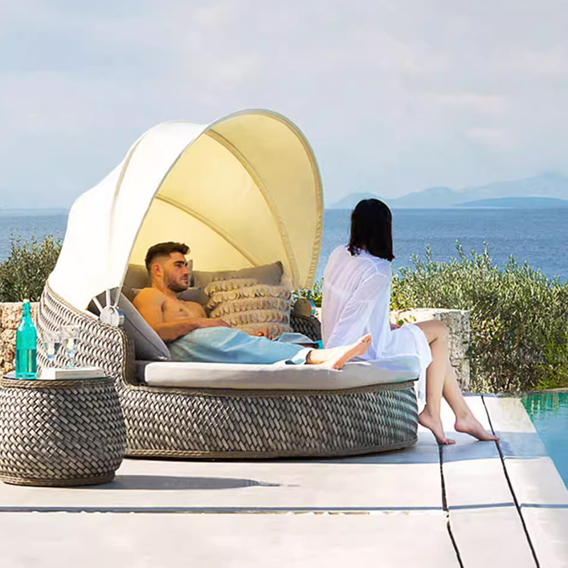 木製北欧ガーデン家具セット アームチェア ボヘミアンガーデン - Rattan Lounge Set のレビューと価格