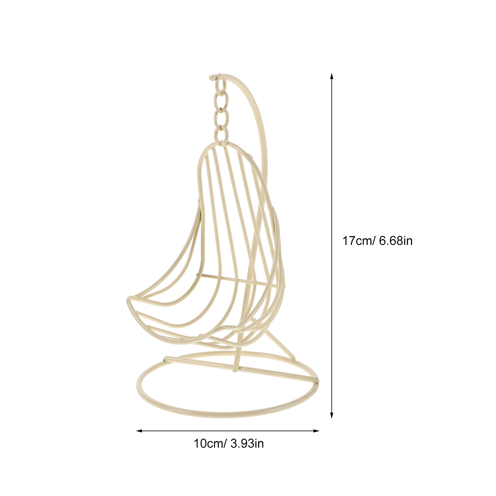2個セット ミニチュア鉄製吊り下げスイングチェア ドールハウ - Garden Swing Chair のレビューと価格