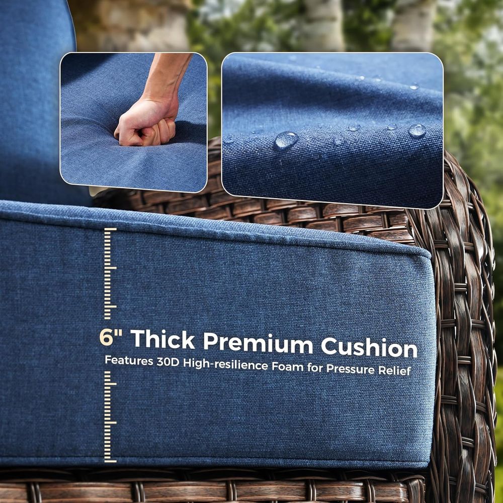 屋外用家具クッション、厚さ6インチのシートクッション、防水2 - Outdoor Furniture Fabric Waterproof のレビューと価格