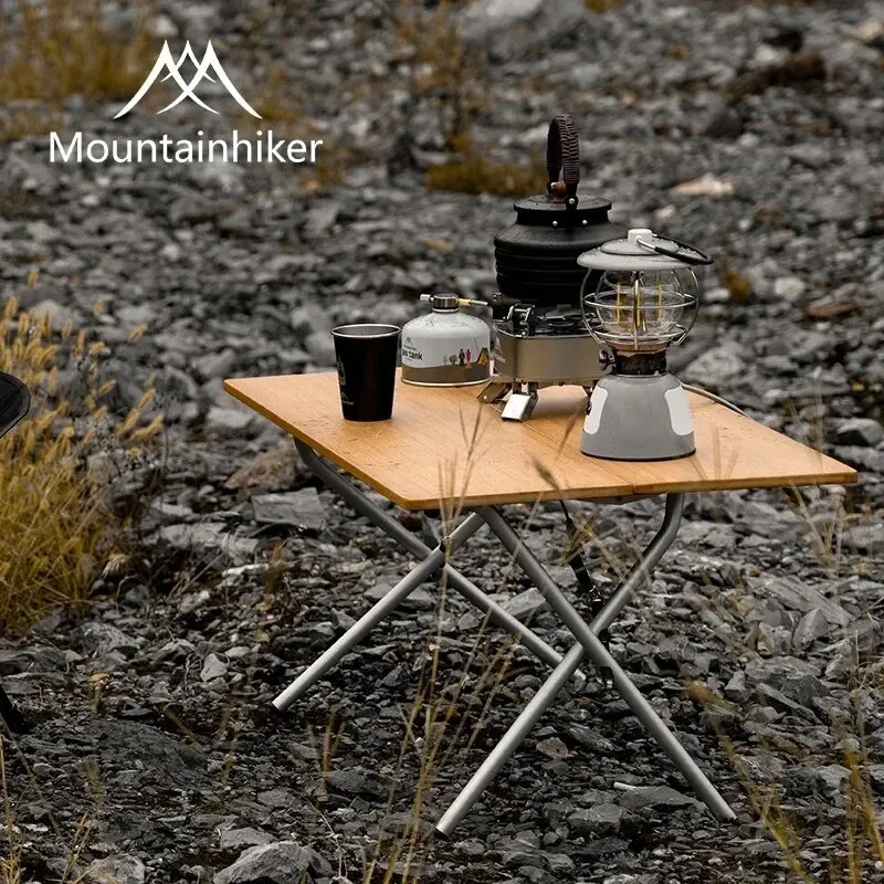 MOUNTAINHIKER 2/3 竹製折りたたみテーブル  - Outdoor Furniture Usa のレビューと価格